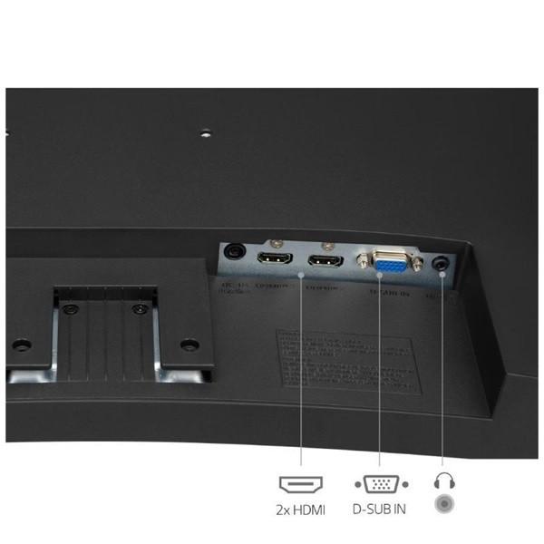 Monitor LG 31,5" VA FHD curva 32MR50CB preto M 5