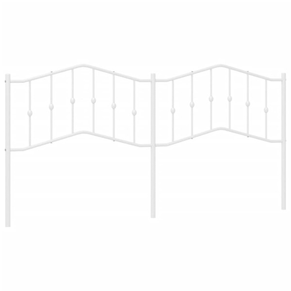 Cabecero de metal blanco 200 cm M 2
