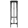 Mesa consola madera de ingeniería negro 140x23x75 cm 5