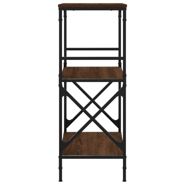 Librería 3 estantes madera ingeniería roble marrón 59x35x90.5cm M 5