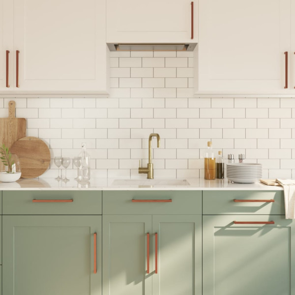 Puxadores para móveis 20 pcs 224 mm aço inoxidável bronze M 4