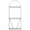 Suporte de lenha 80x45x190 cm aço galvanizado verde 4