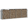 Suporte de lenha 300x45x100 cm aço galvanizado cinza-claro 3