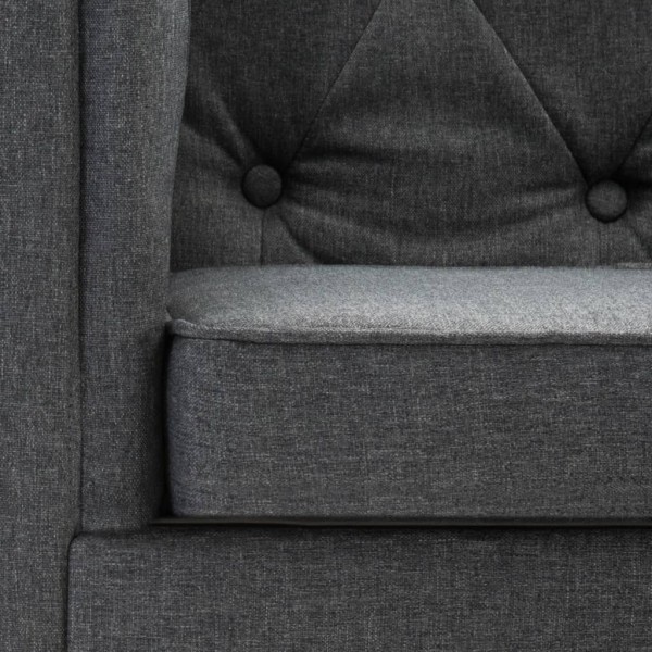 Sillón de tela gris oscuro M 3