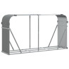 Suporte de lenha 180x45x100 cm aço galvanizado cinza-claro 2