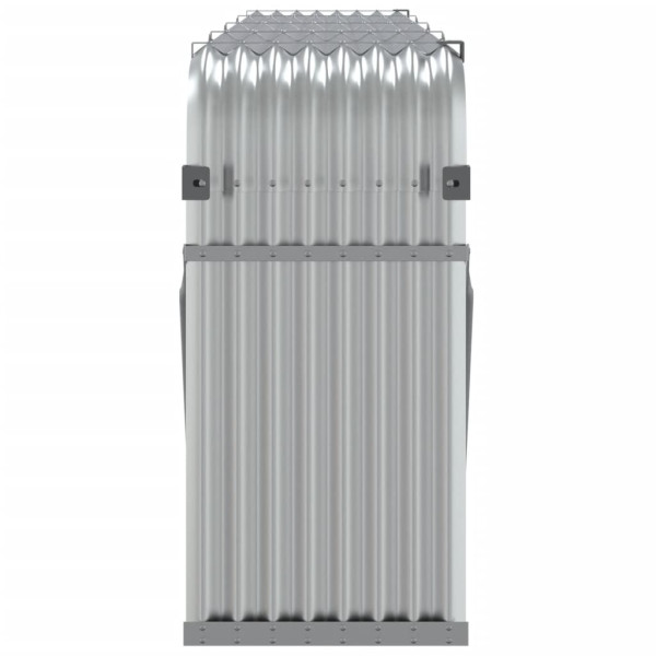 Leñero de acero galvanizado plateado 300x45x100 cm M 5