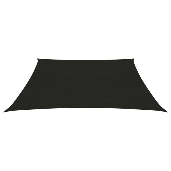Toldo de vela negro HDPE 160 g/m² 5x5 m M 2