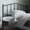 Cabeceira de cama 107 cm metal preto 1
