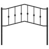 Cabeceira de cama 107 cm metal preto 3