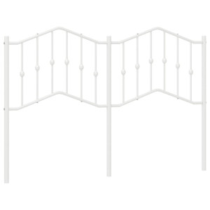 Cabeceira de cama 140 cm metal branco H