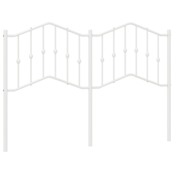 Cabecero de metal blanco 140 cm M 2