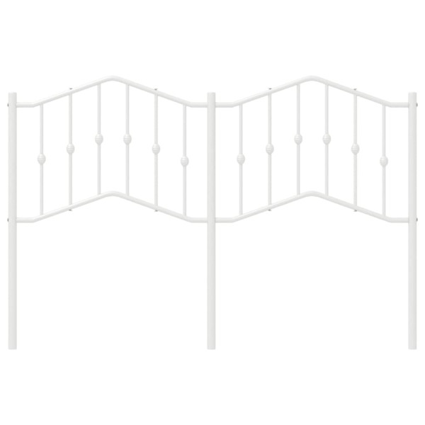 Cabecero de metal blanco 140 cm M 3