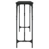 Mesa consola 200x29x75 cm derivados de madeira preto 5