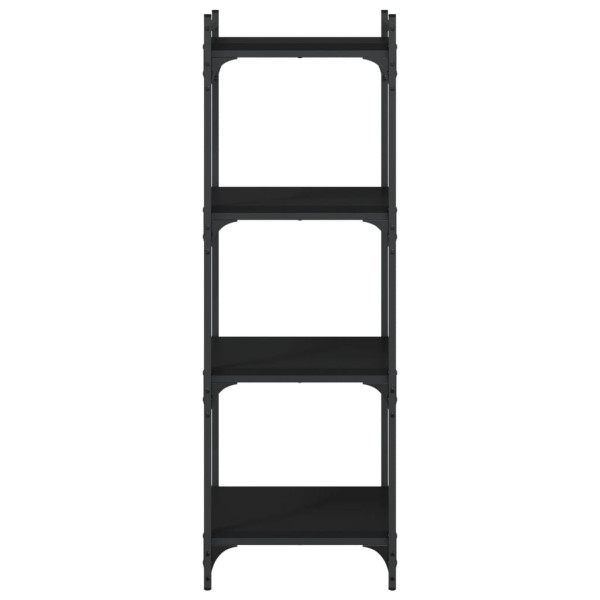 Estante c/ 4 prateleiras 40x30x120cm derivados de madeira preto M 4