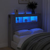 Cabeceira c/ LEDs 120x18.5x103.5 cm sonoma cinzento 1