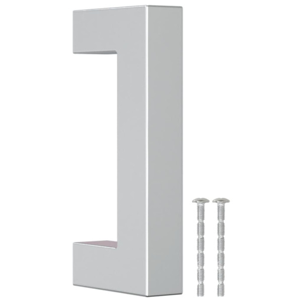 Puxadores para móveis 20 pcs 64 mm aço inoxidável prateado M 3