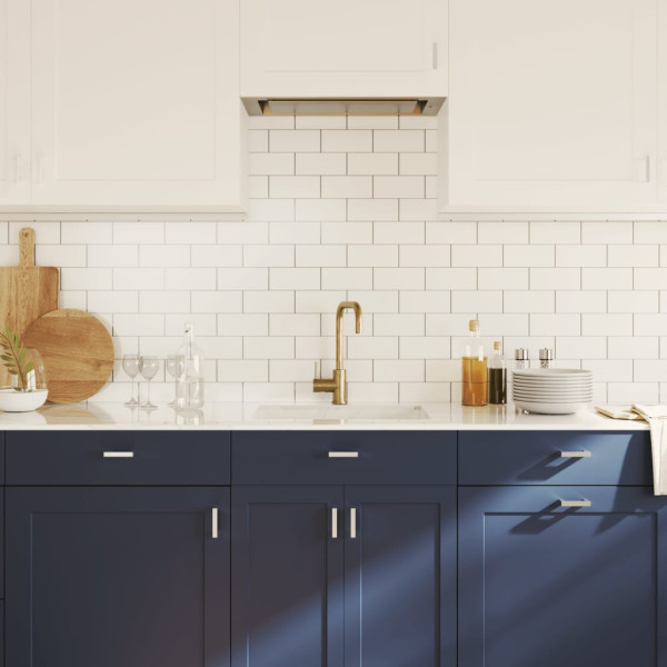 Tiradores para armarios 20 uds acero inoxidable plateado 64 mm M 5