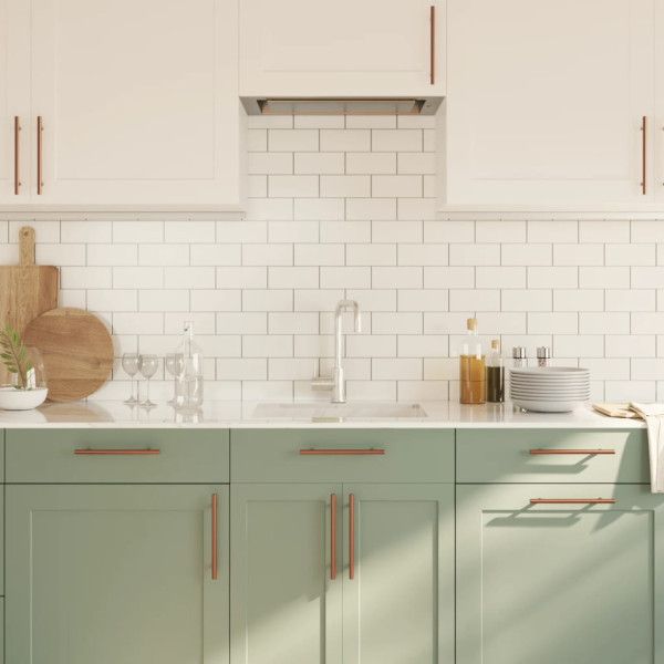 Puxadores para móveis 20 pcs 160 mm aço inoxidável bronze M 4