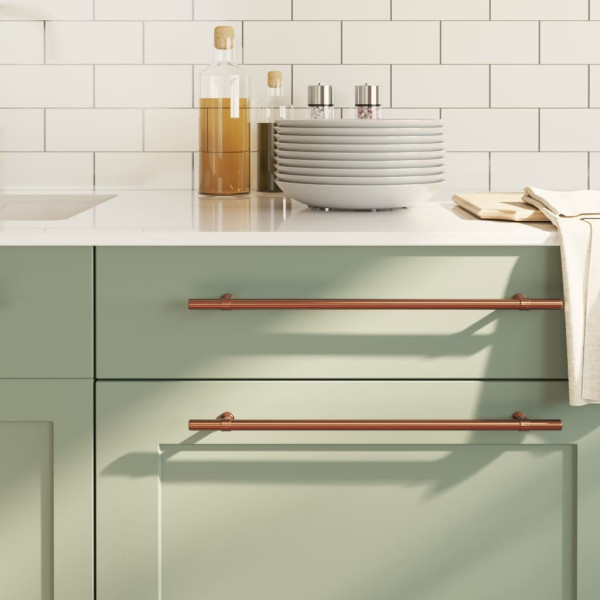 Tiradores para armarios 20 uds acero inoxidable bronce 320 mm D