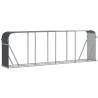 Suporte de lenha 300x45x100 cm aço galvanizado antracite 2