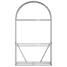 Suporte de lenha 120x45x210 cm aço galvanizado castanho 4