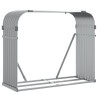 Suporte de lenha 120x45x100 cm aço galvanizado cinza-claro 2