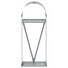 Suporte de lenha 40x45x100 cm aço galvanizado prateado 4