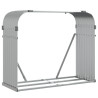 Suporte de lenha 120x45x100 cm aço galvanizado prateado 2
