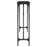 Mesa consola madera de ingeniería negro 180x23x75 cm 5