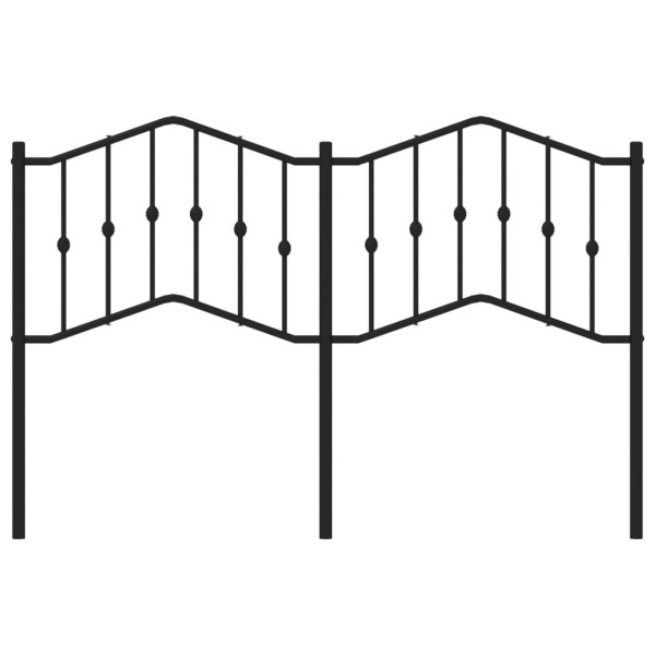 Cabeceira de cama 150 cm metal preto M 3