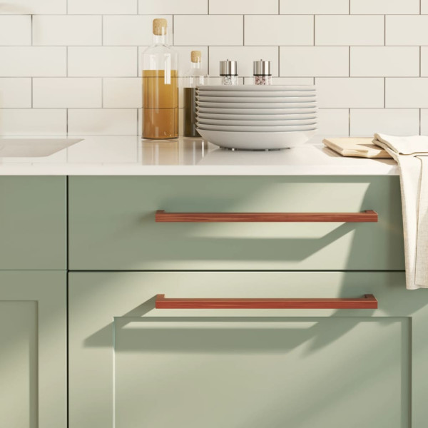 Tiradores para armarios 20 uds acero inoxidable bronce 320 mm D