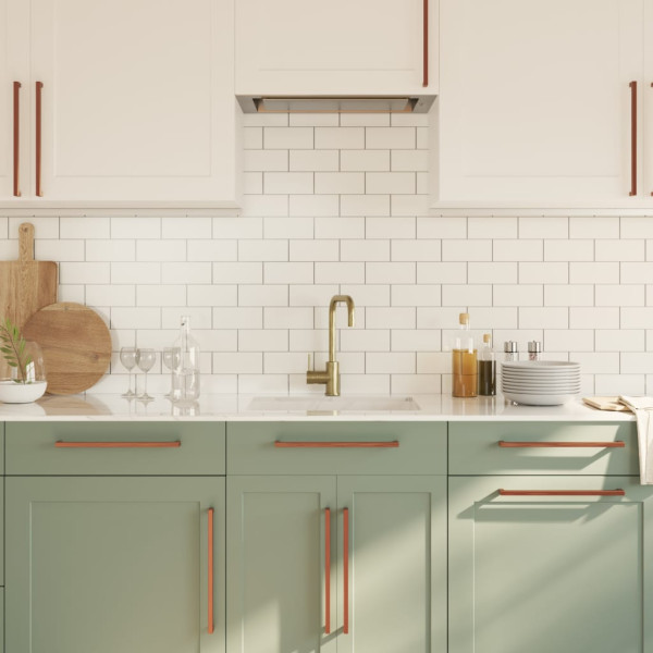 Tiradores para armarios 20 uds acero inoxidable bronce 320 mm M 4