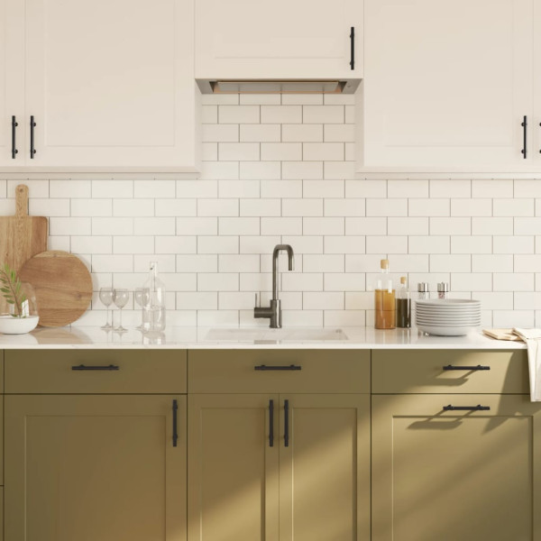 Puxadores para móveis 20 pcs 96 mm aço inoxidável preto M 4