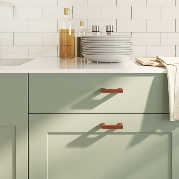 Tiradores para armarios 20 uds acero inoxidable bronce 64 mm D