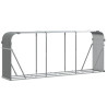 Suporte de lenha 234x45x100 cm aço galvanizado cinza-claro 2