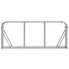 Suporte de lenha 234x45x100 cm aço galvanizado cinza-claro 4