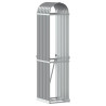 Suporte de lenha 40x45x170 cm aço galvanizado cinza-claro 2