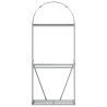 Suporte de lenha 80x45x190 cm aço galvanizado antracite 4