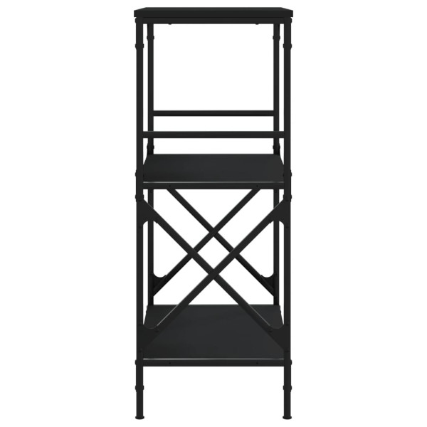 Estante c/ 3 prateleiras 59x35x90.5 cm derivados madeira preto M 5