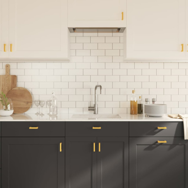 Tiradores para armarios 20 uds acero inoxidable dorado 64 mm M 4