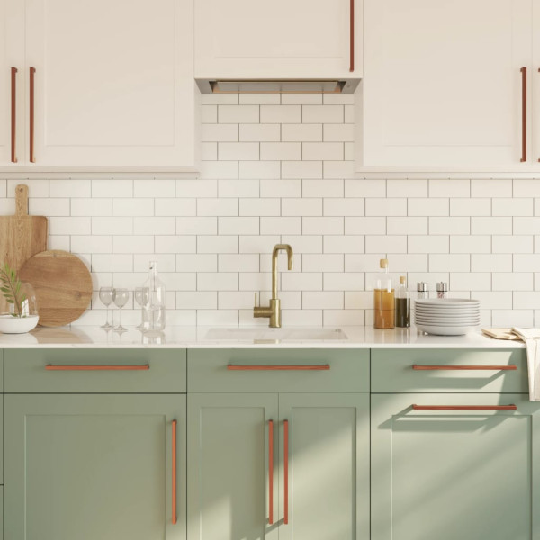 Puxadores para móveis 10 pcs 320 mm aço inoxidável bronze M 4