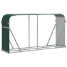 Suporte de lenha 180x45x100 cm aço galvanizado verde 2