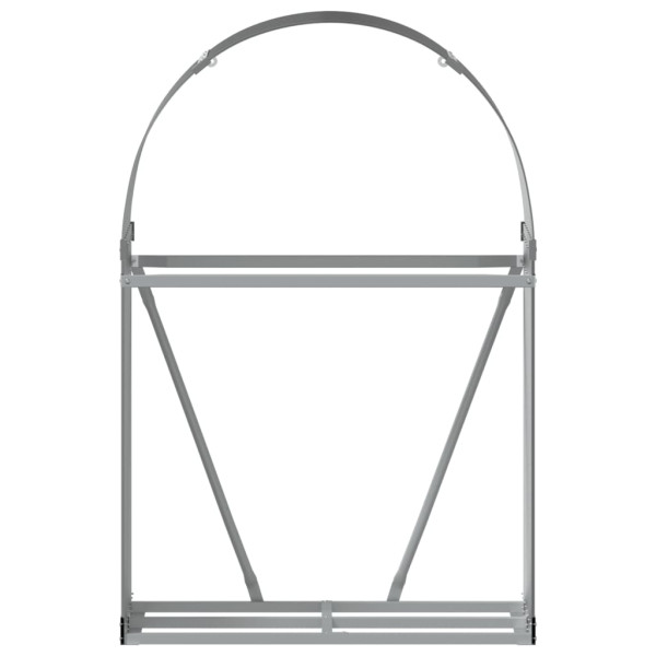 Suporte de lenha 80x45x120 cm aço galvanizado antracite M 4