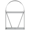 Leñero de acero galvanizado gris antracita 80x45x120 cm 4