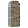 Suporte de lenha 80x45x190 cm aço galvanizado cinza-claro 3