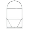 Suporte de lenha 120x45x210 cm aço galvanizado cinza-claro 4
