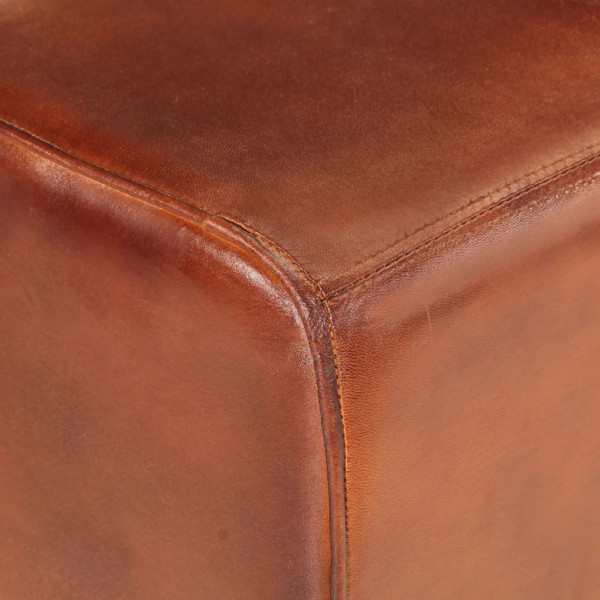 Banquinho de ginástica, de couro, castanho M 5