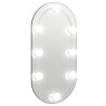 Espelho com luzes LED 60x30 cm vidro oval 2