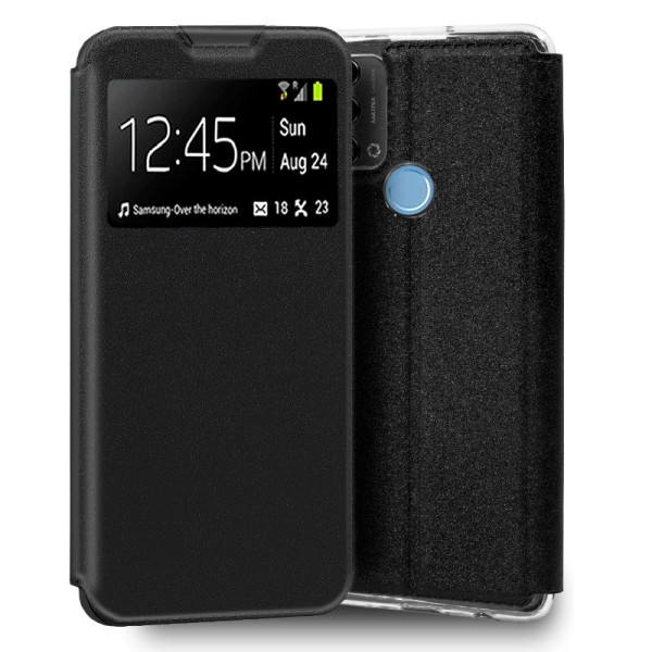 Funda COOL Flip Cover para ZTE Blade A53 Pro Liso Negro D