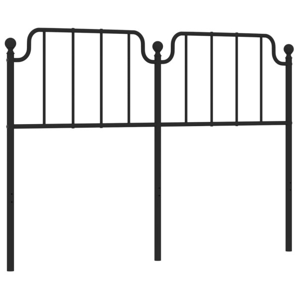 Cabeceira de cama 150 cm metal preto M 2